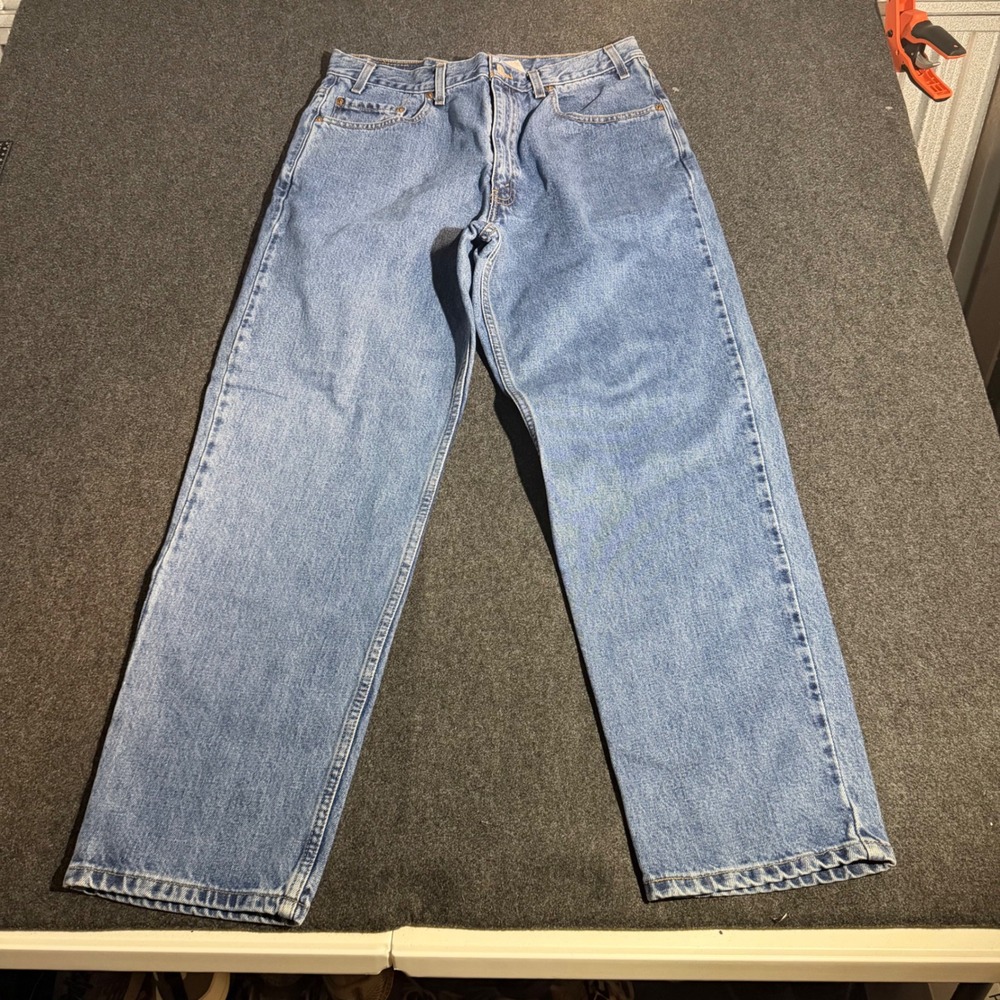 Levis 550 Relaxed Fit Jeans Mens 36x30 Medium Wash Blue Vintage Tapered Leg